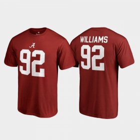 #92 Quinnen Williams College Legends Bama Name & Number Mens Crimson T-Shirts 421661-580 #92 Quinnen Williams College Legends Bama Name & Number Mens Crimson T-Shirts 421661-580