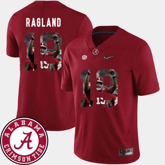 #19 Reggie Ragland Pictorial Fashion Bama Football Mens Crimson Jersey 225146-687