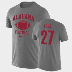 #27 Jerome Ford Retro Football Alabama Legend Performance Men Heathered Gray T-Shirts 555237-814 #27 Jerome Ford Retro Football Alabama Legend Performance Men Heathered Gray T-Shirts 555237-814