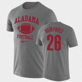 #26 Marlon Humphrey Retro Football Alabama Crimson Tide Legend Performance Mens Heathered Gray T-Shirt 765298-202 #26 Marlon Humphrey Retro Football Alabama Crimson Tide Legend Performance Mens Heathered Gray T-Shirt 765298-202
