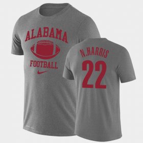 #22 Najee Harris Retro Football University of Alabama Legend Performance Mens Heathered Gray T-Shirt 989460-886 #22 Najee Harris Retro Football University of Alabama Legend Performance Mens Heathered Gray T-Shirt 989460-886
