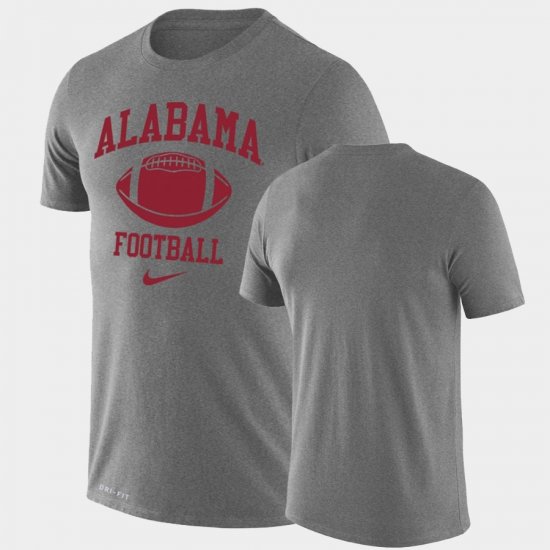 Retro Football Bama Lockup Legend Performance Men Heathered Gray T-Shirt 295388-917