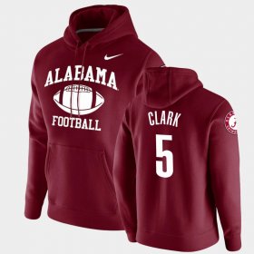 #5 Ronnie Clark Retro Football Bama Pullover Men Crimson Hoodie 499612-157 #5 Ronnie Clark Retro Football Bama Pullover Men Crimson Hoodie 499612-157
