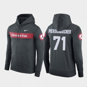 #71 Ross Pierschbacher Sideline Seismic University of Alabama Football Performance Mens Anthracite Hoodies 414812-668 #71 Ross Pierschbacher Sideline Seismic University of Alabama Football Performance Mens Anthracite Hoodies 414812-668