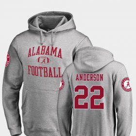 #22 Ryan Anderson Neutral Zone Bama College Football Men's Ash Hoodie 627371-398 #22 Ryan Anderson Neutral Zone Bama College Football Men's Ash Hoodie 627371-398