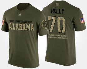 #70 Ryan Kelly Military University of Alabama Short Sleeve With Message Men's Camo T-Shirt 159614-850 #70 Ryan Kelly Military University of Alabama Short Sleeve With Message Men's Camo T-Shirt 159614-850