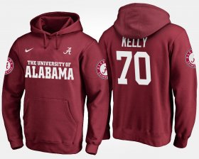 #70 Ryan Kelly Name and Number Alabama Crimson Tide Mens Crimson Hoodies 953089-256 #70 Ryan Kelly Name and Number Alabama Crimson Tide Mens Crimson Hoodies 953089-256