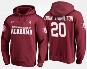 #20 Shaun Dion Hamilton Name and Number Alabama Crimson Tide Men's Crimson Hoodies 475744-164 #20 Shaun Dion Hamilton Name and Number Alabama Crimson Tide Men's Crimson Hoodies 475744-164