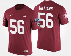 #56 Tim Williams Bowl Game Bama Sugar Bowl Mens Crimson T-Shirt 414782-721 #56 Tim Williams Bowl Game Bama Sugar Bowl Mens Crimson T-Shirt 414782-721