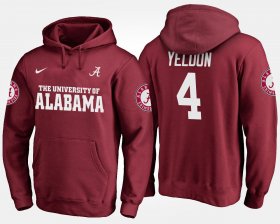 #4 T.J. Yeldon Name and Number Bama Men's Crimson Hoodies 227690-813 #4 T.J. Yeldon Name and Number Bama Men's Crimson Hoodies 227690-813