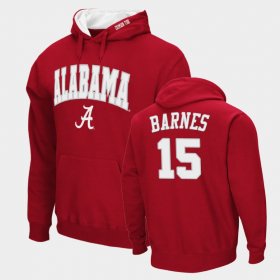 #15 Tyler Barnes Arch & Logo 2.0 Alabama Pullover Men's Crimson Hoodies 893106-650 #15 Tyler Barnes Arch & Logo 2.0 Alabama Pullover Men's Crimson Hoodies 893106-650
