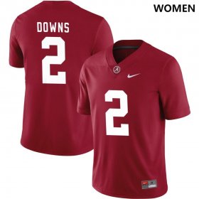 #2 Caleb Downs NIL Replica Bama Womens Crimson Jersey 514134-715