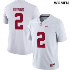 #2 Caleb Downs NIL Replica University of Alabama Womens White Jerseys 815949-736