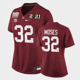 #32 Dylan Moses 3X CFP National Championship Alabama Special Edition Women's Crimson Jersey 304117-389 #32 Dylan Moses 3X CFP National Championship Alabama Special Edition Women's Crimson Jersey 304117-389