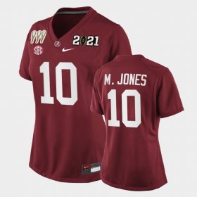 #10 Mac Jones 3X CFP National Championship Alabama Special Edition Women Crimson Jersey 234367-252 #10 Mac Jones 3X CFP National Championship Alabama Special Edition Women Crimson Jersey 234367-252