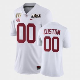#00 Custom 3X CFP National Championship Bama Limited Women's White Jersey 165434-131 #00 Custom 3X CFP National Championship Bama Limited Women's White Jersey 165434-131