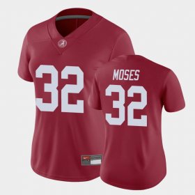 #32 Dylan Moses Game Bama Women Crimson Jersey 621467-321 #32 Dylan Moses Game Bama Women Crimson Jersey 621467-321