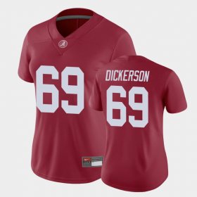 #69 Landon Dickerson Game Bama Women's Crimson Jerseys 420520-850