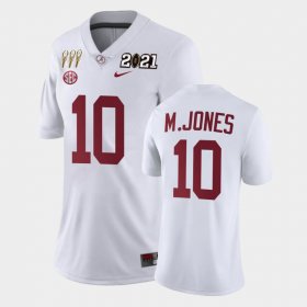 #10 Mac Jones 3X CFP National Championship Alabama Limited Womens White Jerseys 653628-804 #10 Mac Jones 3X CFP National Championship Alabama Limited Womens White Jerseys 653628-804