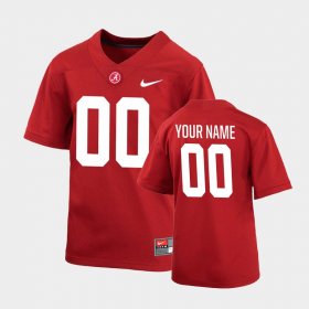 #00 Custom College Football Bama Game Youth Crimson Jersey 949981-993 #00 Custom College Football Bama Game Youth Crimson Jersey 949981-993