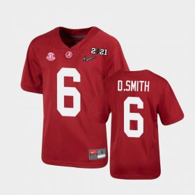 #6 DeVonta Smith 2021 National Championship Alabama Crimson Tide Youth Crimson Jersey 190005-460 #6 DeVonta Smith 2021 National Championship Alabama Crimson Tide Youth Crimson Jersey 190005-460