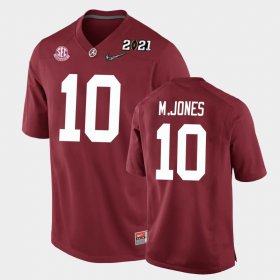 #10 Mac Jones 2021 National Championship University of Alabama Replica Youth Crimson Jerseys 139796-205 #10 Mac Jones 2021 National Championship University of Alabama Replica Youth Crimson Jerseys 139796-205