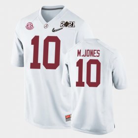 #10 Mac Jones 2021 National Championship Bama Replica Youth White Jerseys 893542-159 #10 Mac Jones 2021 National Championship Bama Replica Youth White Jerseys 893542-159